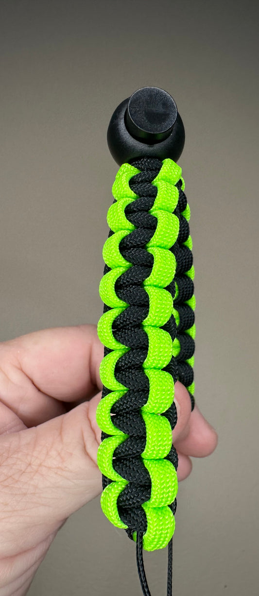 Thumb Button Release Strap-Lime and Black