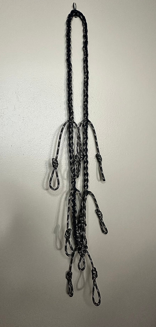 Handmade Paracord Call Lanyard Black and Camo