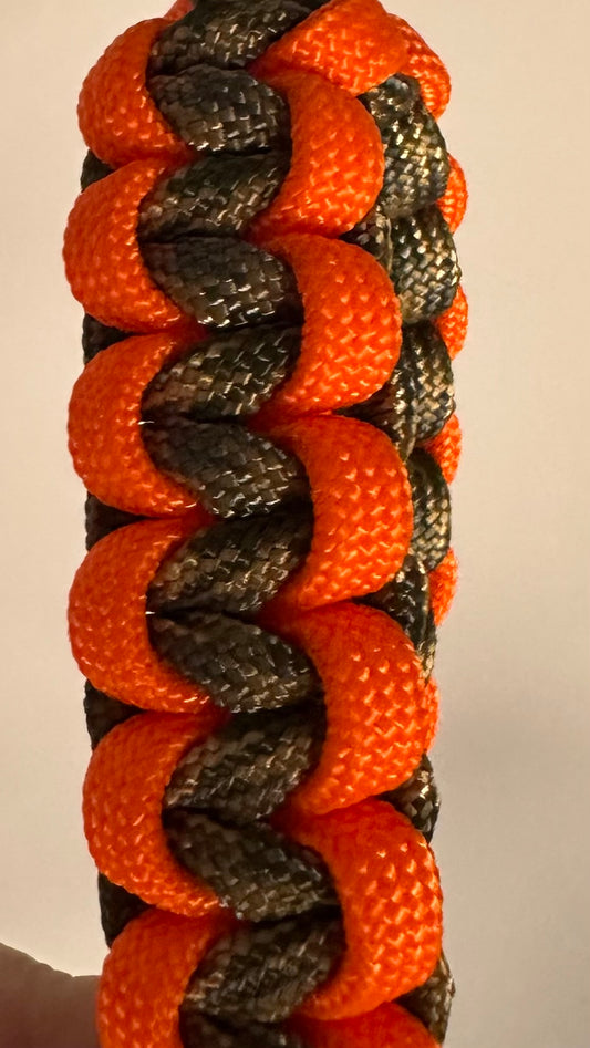 Thumb Button Release Strap-Orange and Camo