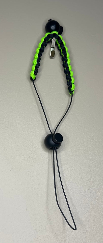 Thumb Button Release Strap-Lime and Black